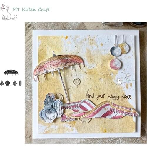 MT Craft Metal Cutting Dies Lantern umbrella Scrapbooking Photo Album Decorative Embossing Stencils Paper Card Crafts Die Cuts
