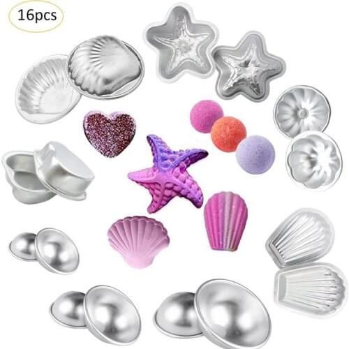 Bath Salt Ball Mold Set Handmade Decorative Soap Mould Combination Shallow Semi-Circular Mold Bath Ball Mold DIY Soap Mold