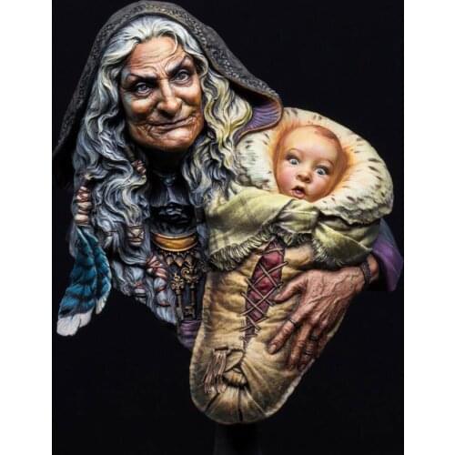 New Unassembled 1/10 Lady of Avaion bust Resin Kit DIY Toys Unpainted resin model