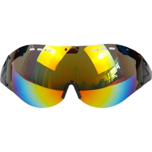 LOCLE Goggles Bicycle Cycling Helmet Goggles or Glasses Casco Ciclismo Gafas Brightening Lens (Only match the fixed helmet)