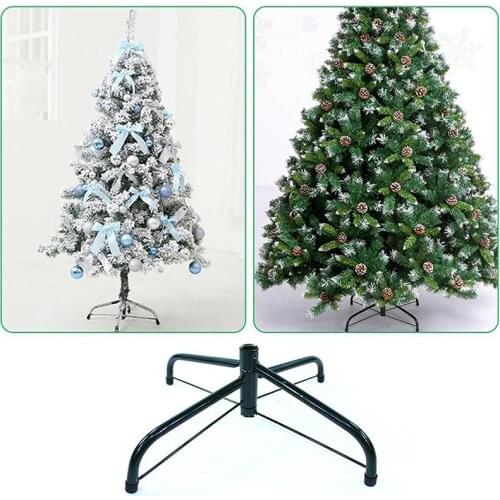 30/40/45/50/60cm Christmas Tree Base Stand Foldable Iron Bracket Bottom Holder Base 4 Feets Christmas Tree Bracket Accessories