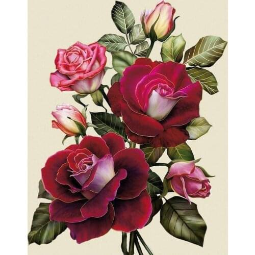 Full Mosaic Pattern 5D DIY Diamond Art Embroidery Home Decoration Flower Diamond Painting Cross Stitch Handmade Gift