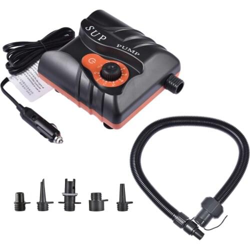 12V Max 16PSI Portable SUP Intelligent Inflatable Pump Electric Air Pump Dual Stage For Outdoor Paddle Board Rubber Boat