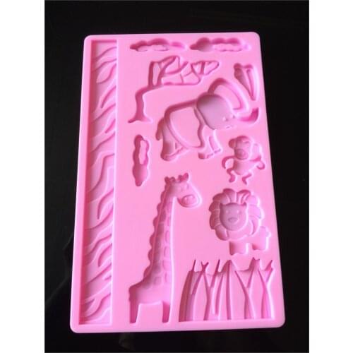 Durable DIY 3D Silicone Mold Cake Animals Fondant Moulds for Cake Decorations Tool Embossing Mold Moule Gateau [3]