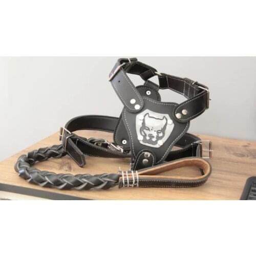 Adjustable Leather Extra Large Dog Harness, Leather Dog Harness, Large Dog Harness, Dog Chest Harness, Pet Harness