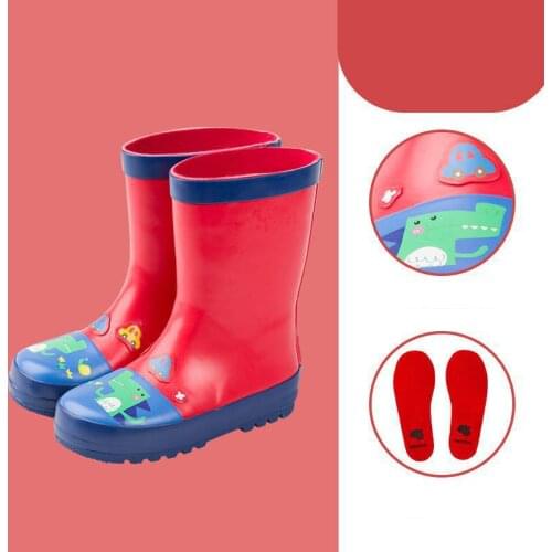 2021 New Boys Girls Rubber Rainboots Rain Boots For Kids Cartoon Children Student Waterproof Shoes Non-slip Baby Water Shoes