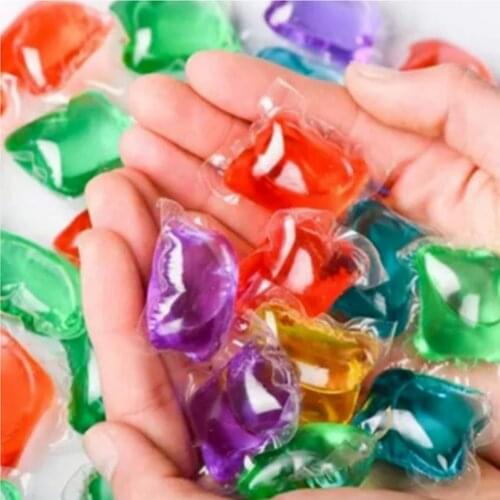 5PCS Laundry Ball Beads Portable Laundry Gel Stains Film Bead Ball Capsules Travel Washing Liquid Household Cleanning Detergent