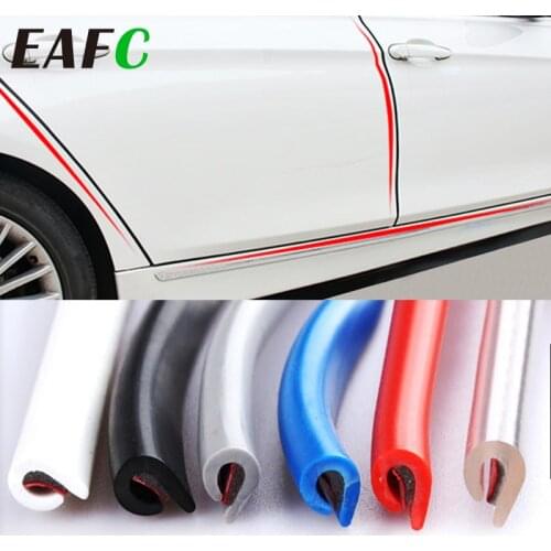 Universal Car Door Edge Rubber Scratch Protector 5M 10M Moulding Strip Protection Strips Sealing Anti-rub DIY Car-styling