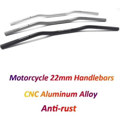Universal for Renthal Handlebar 22mm Motocross CNC Aluminum Alloy Steering Wheel for CB500X CB1000R Z750 Z1000 ER6N FZ6 FZ1 R15