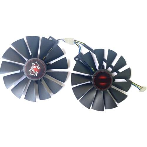 2PSC 95MM FDC10M12S9-C T129215SM GTX1070Ti Cooler Fan For ASUS GTX 1070 Ti CERBERUS ADVANCED Gaming RX580 Video Card Cooling Fan