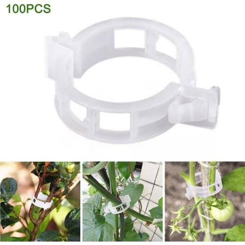 Plant Support Clamps Controll The Growth Transparent Garden Tools Plastic Greenhouse Vegetables Tomato Fixing Clips Vines Clip