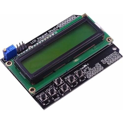 LCD Keypad Shield LCD1602 Module Display For arduino ATMEGA328 ATMEGA2560 For Raspberry pi 1602 Blue Green Screen Display Board
