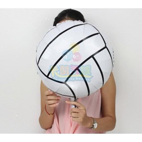 10pcs/lot 18inch Volleyball foil balloons happy birthday party decoration globos kids love toy 18169