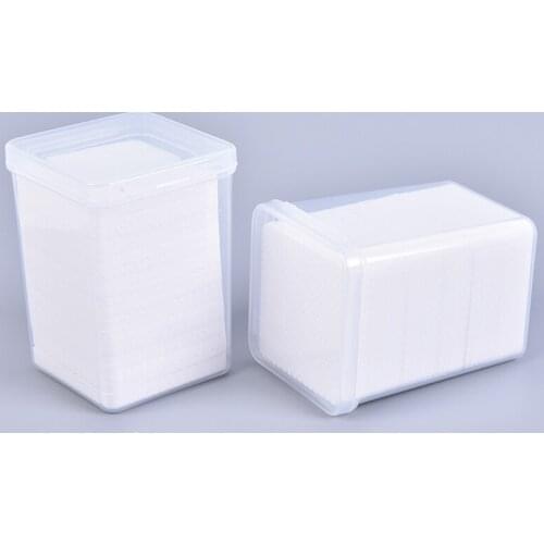 200PCS Eyelash Glue Remover Wipe Lint-Free Paper Cotton Wipes Glue Bottle Mouth Cleaning Remover Paper Cleaner Pads With Box