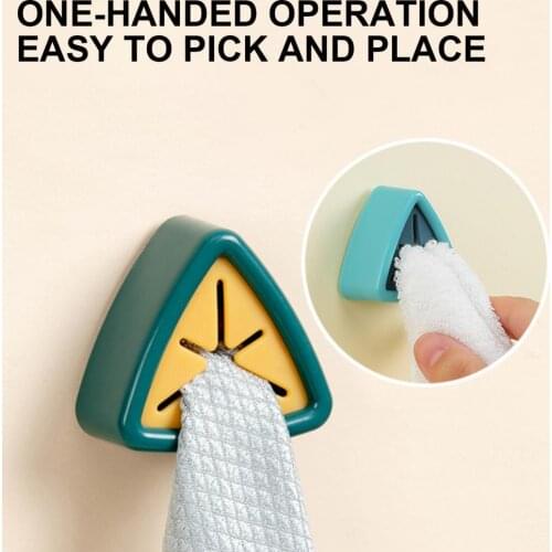 4Pcs/Set Attractive Good Catching Self Adhesive Tower Hook Long Lasting Towel Organizer Rack Lightweight for Kitchen