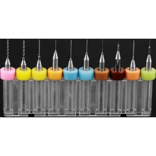 Durable stable small resistance and Tungsten Carbide 10pcs 0 1-1 0mm Micro Drill Drill Household Grinding Process For Circuit