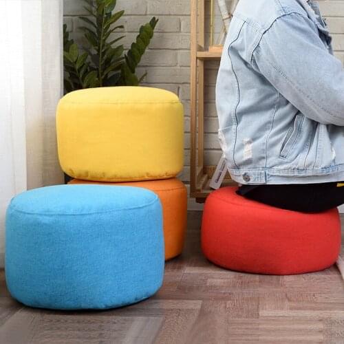 Only Cover Small Round Beanbag Sofas Cover Waterproof Gaming Bed Chair Seat Bean Bag Solid Color Lounger Chair Sofa