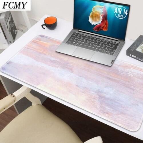 Color Creative Personality Game Mouse Pad Illusory Desktop Keyboard Lock Box Large Pad Cleanable Rubber Pad Cute Desk Mat