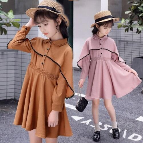 Childrens Wear Girls Dress 2020 Spring New European and American Princess Dress Corset Princess Dress Childrens Cloak Dress