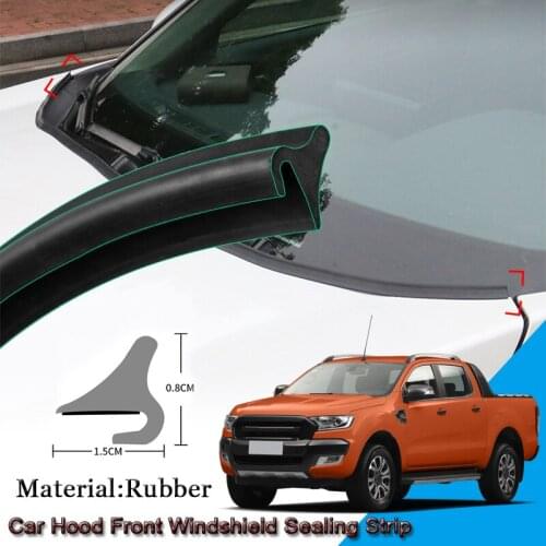DIY Car Seal Strip Windshied Spoiler Filler Protect Edge Weatherstrip Strips Sticker Auto Accessories For Ford Ranger 2015-2020