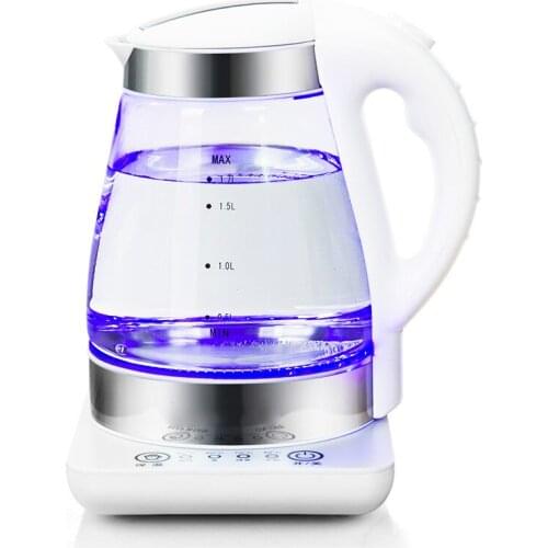 Electric kettle with constant temperature tempering glass insulation