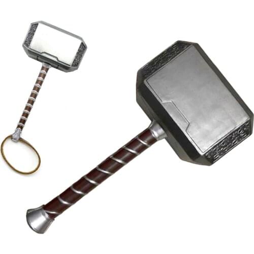 44cm/20cm PU/metal Thunder Hammer 's Hammer Cosplay 1: 1 Guns Figure Model Kids Gift Movie Role Playing Safety Toy