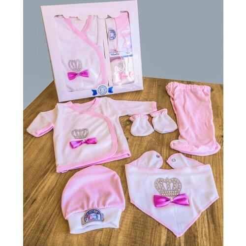 Newborn Baby Boy Outfits Set Kids Clothing Real Cotton Infant Care Products Body suit Shirt Pants Hat 5 pieces Origin Turkey