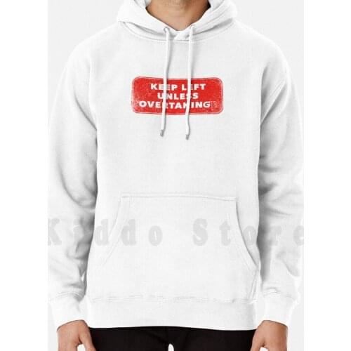 Keep Left-Red Gti hoodies long sleeve Mk7 5 Facelift Mk7 Mk8 Golf Cars Race Car R32 R Logo Performance Golf
