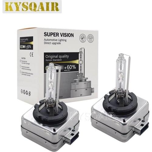 KYSQAIR 2PCS OEM 25W D8S Xenon HID Car Headlight Bulb 12V 35W 55W D8S 6000K White Light HID Replacement Lamp 4300K 5000K 8000K