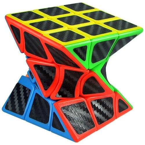 Lehuan 3x3 DNA Carbon Fiber Gradient Magic Cube 3x3x3 Colorful Sticker Speed Cubo 2020 New Stickered