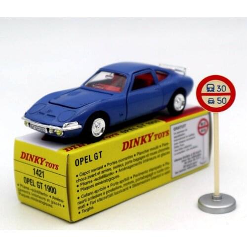 1/43 Atlas Dinky Toys 1421 Opel GT 1900 Diecast Models Car Collection