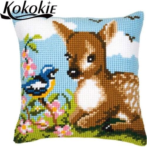 DIY embroidery cushion cover kits cross stitch pillow kits material for handicraft embroider needlework kits throw pillow case