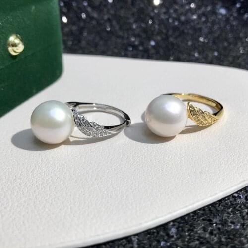 New Anniversary 925 Sterling Silver Adjustable Ring Settings Findings Mountings Parts for Pearl Corals Jade Crystal, 5pcs/lot