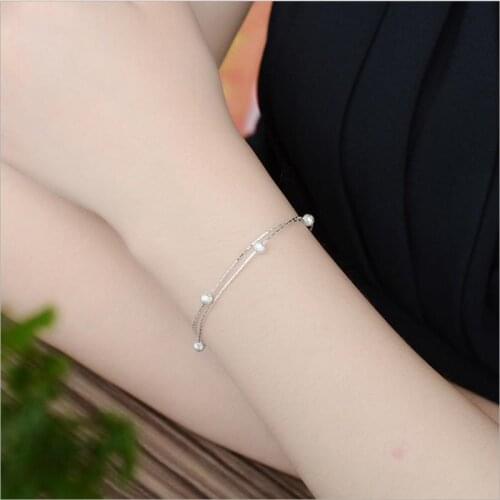 Latest 5 Frosted Balls Silver Bracelets For Women Accessories Trendy Anklets Silver Girl Jewelry Lady Christmas Anklet Female