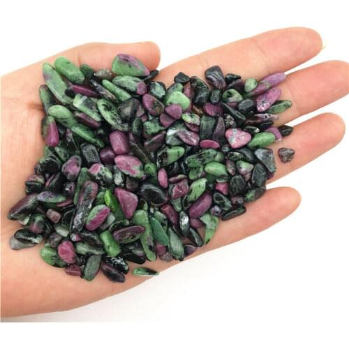 Wholesale 50g 5-10mm Natural Epidote Quartz Crystal Gravel Tumbled Polished Healing Stones Decor Natural Quartz Crystals
