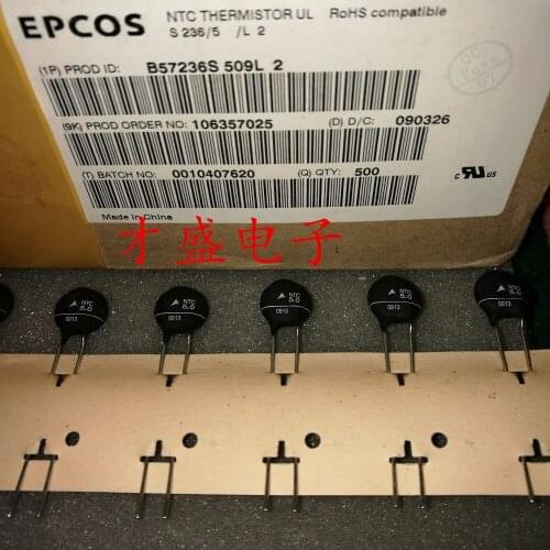 Original new 100% import thermistor 5.0 5ohm 5R negative temperature B57236S509L 5D-11 (Inductor)