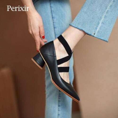 Кожаные туфли-лодочки Perixir China At AliExpress