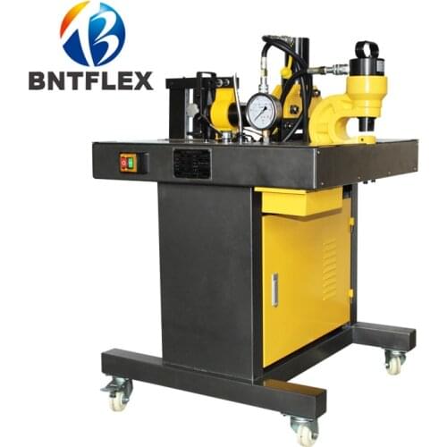 By sea Three-in-one processing machine DHY-150D Copper aluminum plate cutting punching bending machine