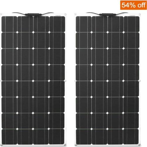 Genuine 12v 100W solar panel 200 watt photovoltaic Flexible Solar module