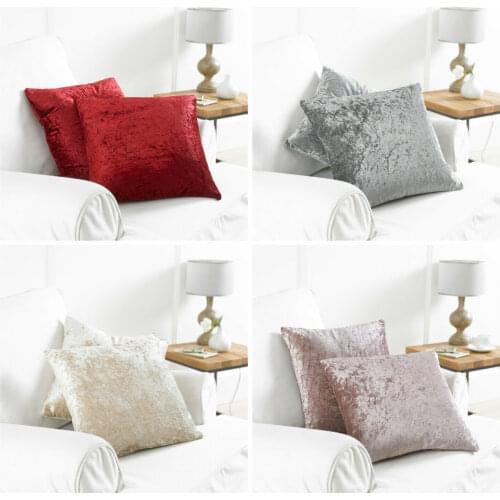 Nordic Pillow Case Ice Crushed Velvet Silver Home Throw Pillows 45X45 Cushion Cover Decorative Cushions Shinny Pillow Covers