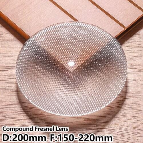 Compound Fresnel lenses Honeycomb eye Eliminate stray light Photography lamp Cast light Fly eye lens D200mm F220mm Customizable