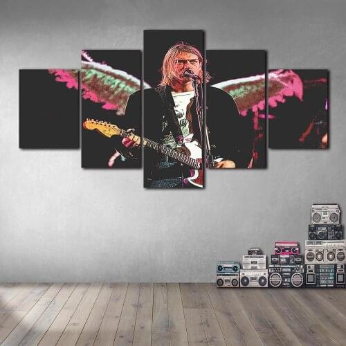 Modern Kurt Cobain Wall Art Canvas Painting Picture Poster and Print Gallery Home Decor No Frame