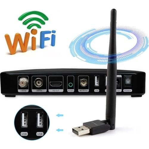 GTmedia V7 Pro Combo DVB-S/S2/S2X+T/T2 Satellite Receiver Support H.265 PowerVu Biss Key Cccam Youtube V7 Plus