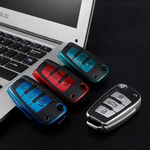 TPU Car Remote Key Cover Case Protection Shell Fob For Audi C6 R8 A1 A3 Q3 A4 A5 Q5 A6 S6 A7 B6 B7 B8 8P 8V 8L TT RS Sline