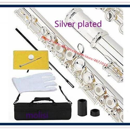 High quality flute yunyuesheng music instrument 17 hole E key open B music C primary flute performance free shipping
