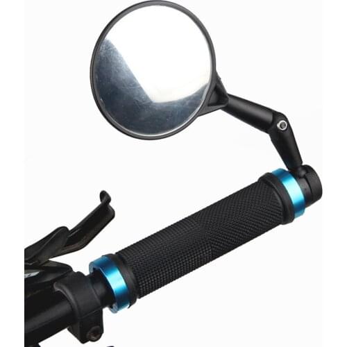 1pcs 360 Rotating Bicycle Handlebar End Mirrors Durable Bike Sight Reflector Rear Mirrors Left Right Cycling Accessories NEW