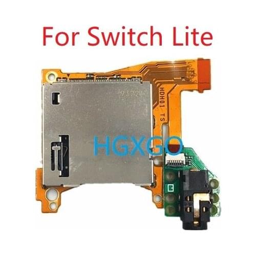 10PCS For Nintendo Switch Lite Cartridge Game Card Reader Flex Cable with Audio Earphone Jack Connector Slot Board