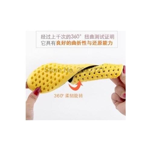 By dhl or ems 100pairs Casual Shoe Pad High Elastic Honeycomb Shock Absorbing Brioche Comfortable Breathable Sports insoles new