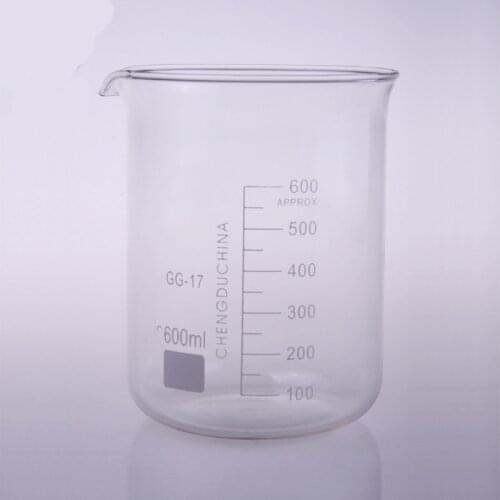 600mL Glass Beaker Low Form New Chemical Lab Glassware