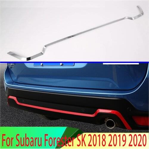 For Subaru Forester SK 2018 2019 Decorate Accessories ABS Rear Bumper Skid Protector Guard Plate accessories Trim